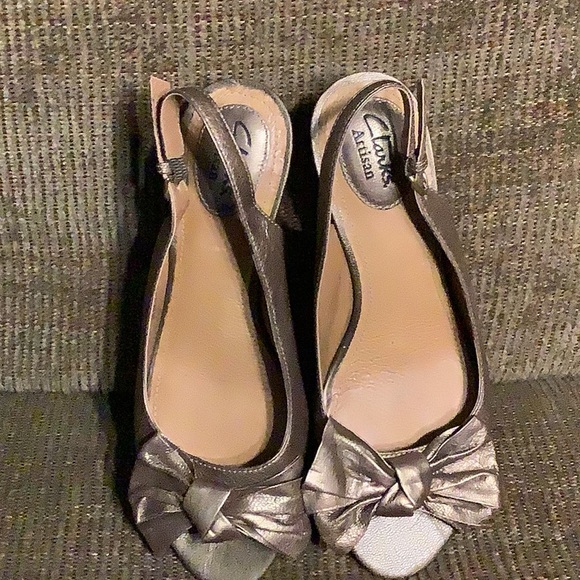 Clark’s bronze cork sling backs, size 8.5M - Picture 7 of 8